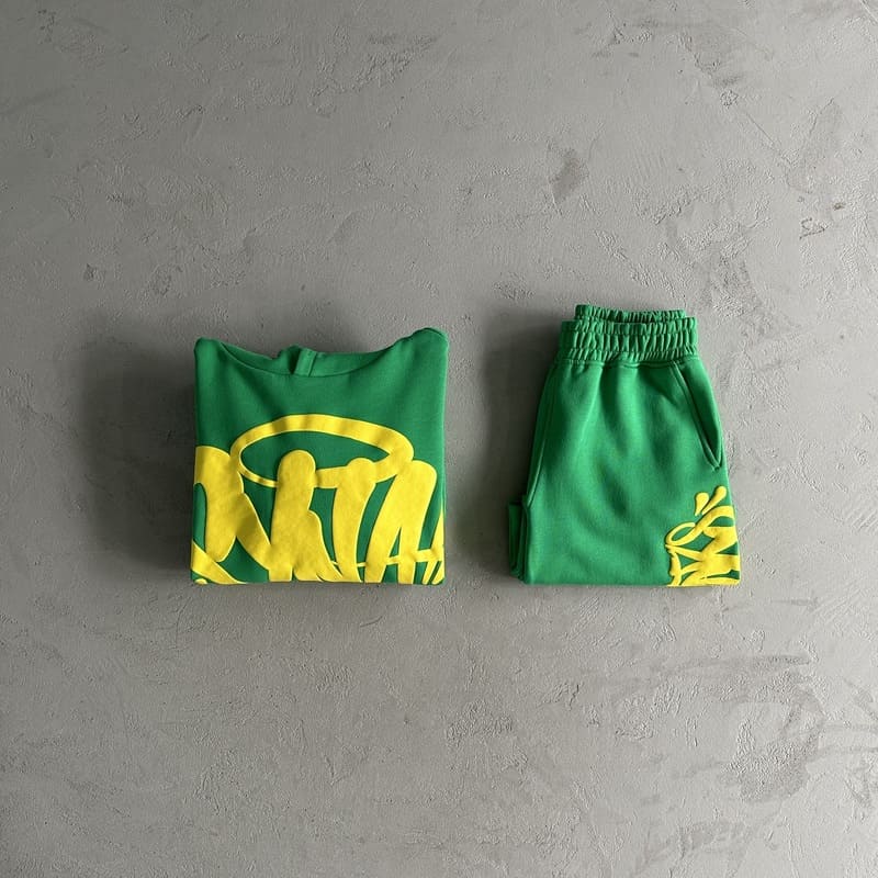 Conjunto Team Syna Hood Twinset Green - Encomenda