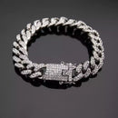 Pulseira Cuban Ice Cravejada - Encomenda