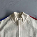 Jaqueta Corteiz Knit Zip Up Fleece Cream - ENCOMENDA