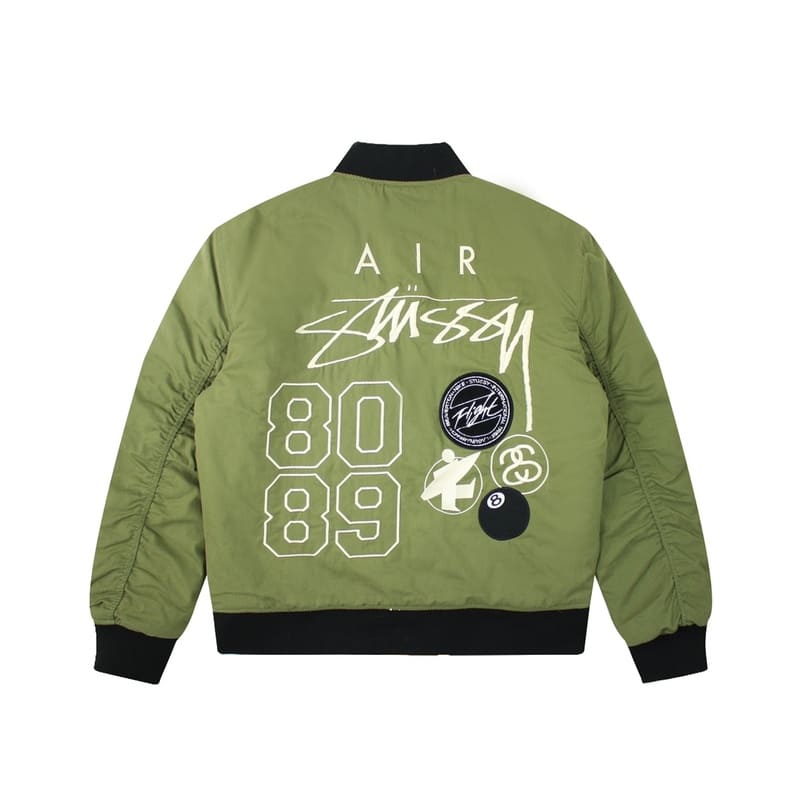 Jaqueta Bomber Nike x Stussy Dupla Face Verde - Encomenda