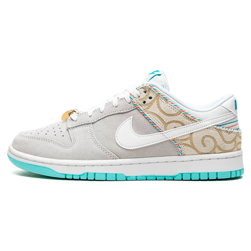 Tênis Nike Dunk Low "Barber Shop Grey" - Encomenda