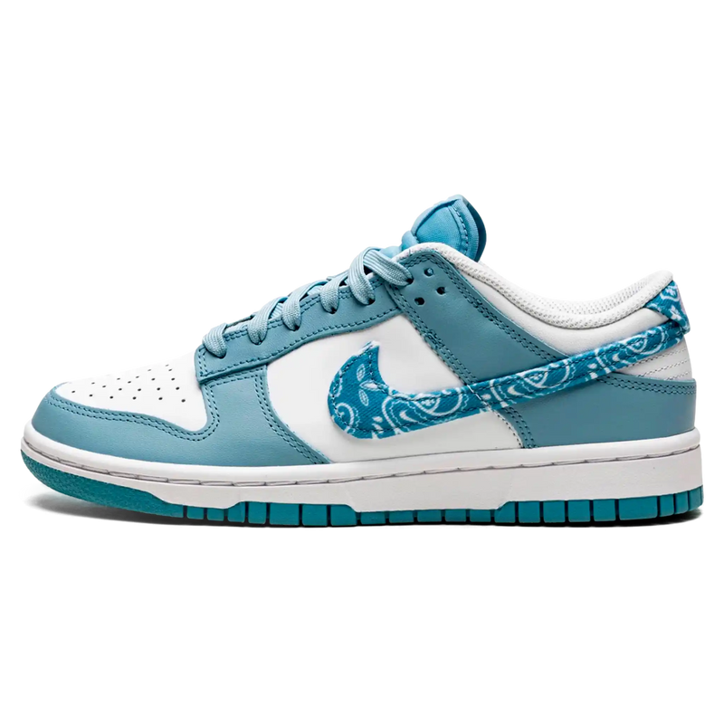 Tênis Nike Dunk Low Feminino "Blue Paisley" Azul / Branco - Encomenda