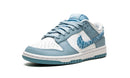 Tênis Nike Dunk Low Feminino "Blue Paisley" Azul / Branco - Encomenda
