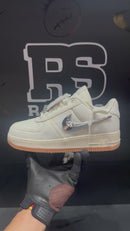 Tênis Nike Air Force 1 Low x Travis Scott “Sail” - Pronta Entrega