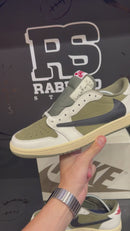 Tênis Nike Air Jordan 1 Retro Low SP Travis Scott "Medium Olive" - Pronta Entrega