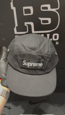 Boné Supreme Boné Military Camp SS24 Preto - Pronta Entrega