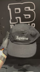 Supreme Washed Chino Twill Camp 'SS23' Preto - Pronta Entrega